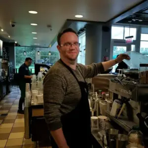 Patrick at Starbucks