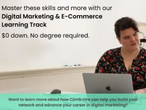 Climb Hire Digital Marketing & E-Commerce Learning Track