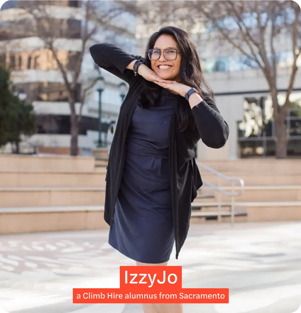 IzzyJo Climb Hire alumnus from Sacramento