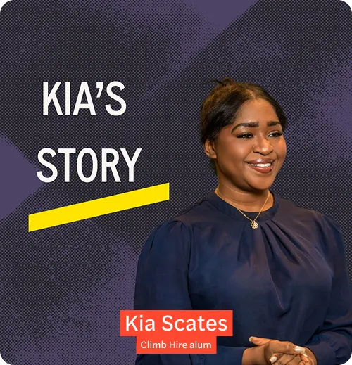Kia Scates - Climb Hire alum