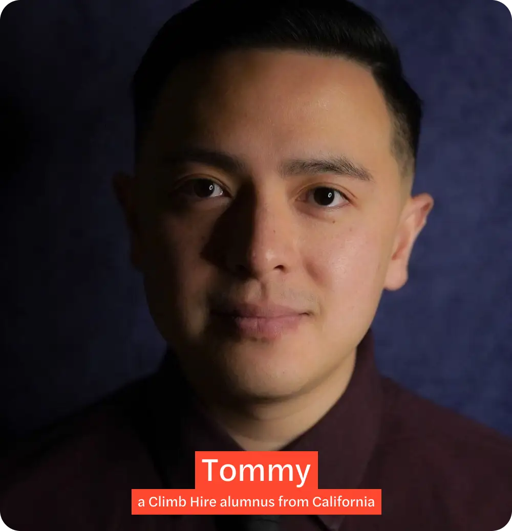 Tommy Climb Hire alumnus from California